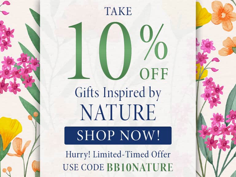 10% off gifts inspired by nature - code BB10NATURE
