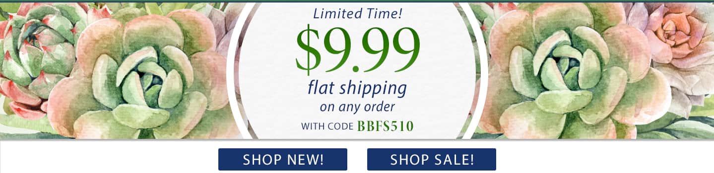 $9.99 Standard Shipping - Use Code BBFS510