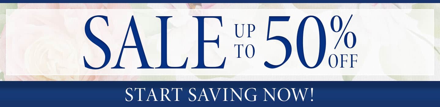 Sale items up to 50% off
