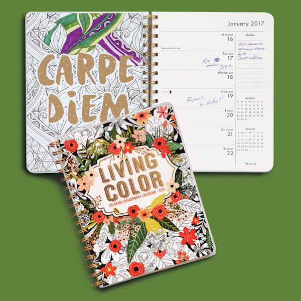 2017 Living Color Coloring Engagement Calendar
