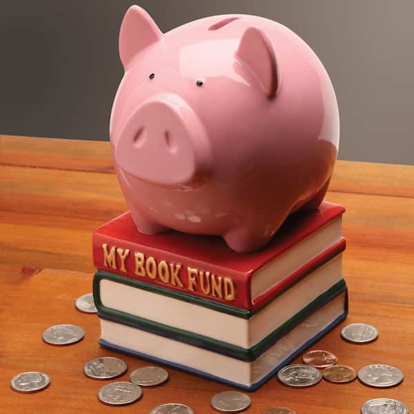 Book Fund Piggy Bank