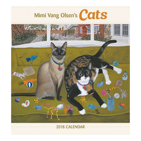 2018 Mimi Vang Olsen's Cats Wall Calendar