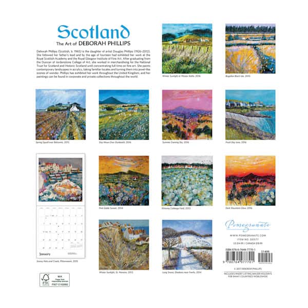 2018 Scotland Wall Calendar