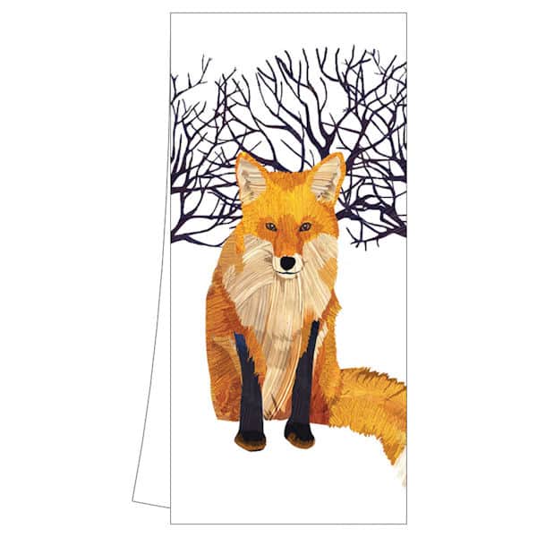 Winter Wildlife Tea Towels: Winter Fox