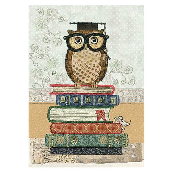 Gold Foil Library Note Cards (set of two)