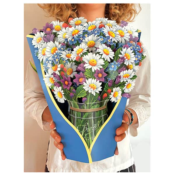 Field of Daisies Pop-Up Bouquet Card