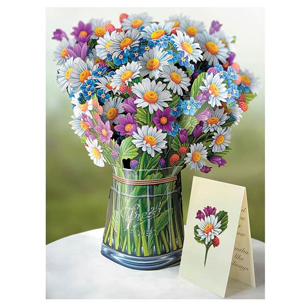 Field of Daisies Pop-Up Bouquet Card