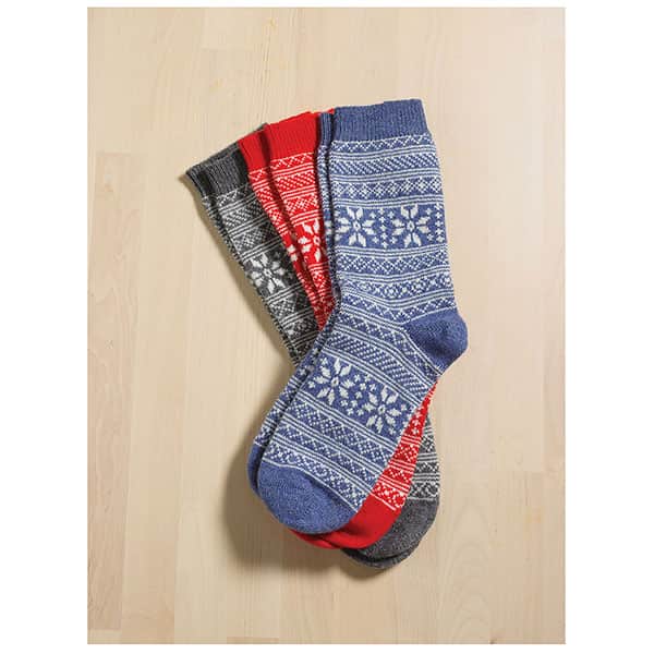 Cashmere Snowflake Socks