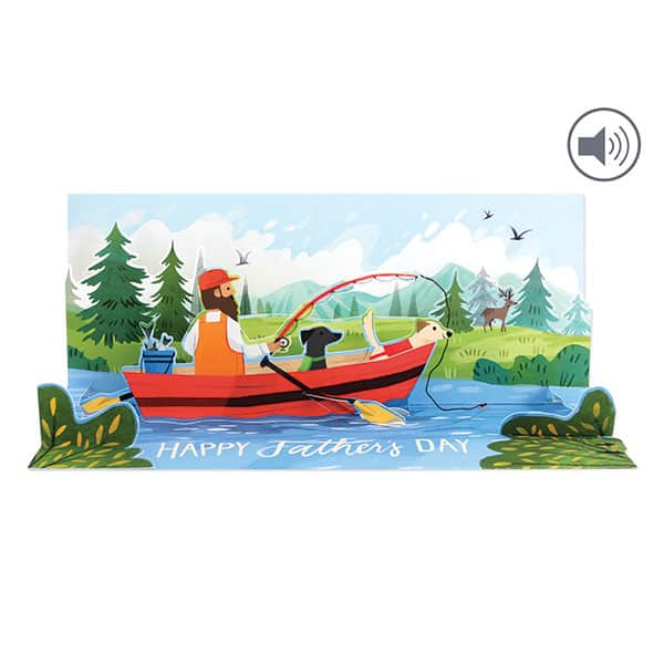 Fishing Father's Day Audio Pop-Up Card