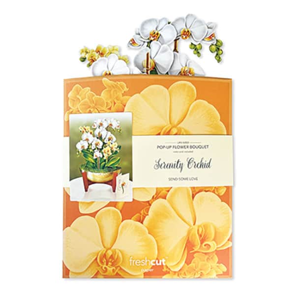 Serenity Orchid Pop-Up Bouquet Card
