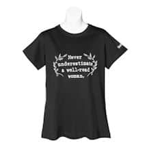 Alternate image Never Underestimate a Well-Read Woman Shirt