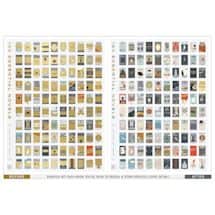 Alternate image 100 Essential Novels Scratch-Off Chart