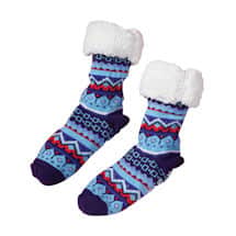 Alternate image Nordic Blue Slipper Socks