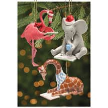 Alternate image Reading Animal Ornaments - Flamingo