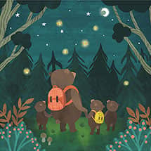 Alternate image Camping Bears Pop-Up Card