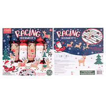 Alternate image Racing Reindeer Christmas Crackers - Set of 6
