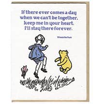 Alternate image Letterpress Winnie the Pooh Cards - Set of 4