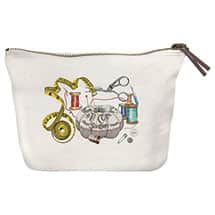 Alternate image Canvas Zipper Pouch: Sewing