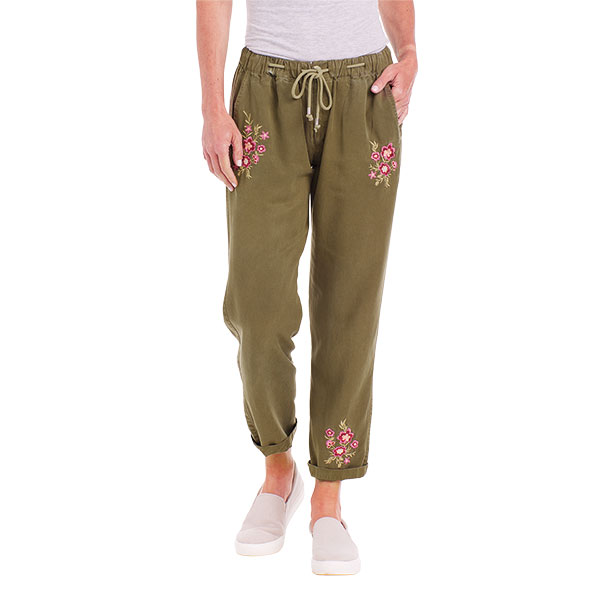 Product image for Embroidered Cargo Pants