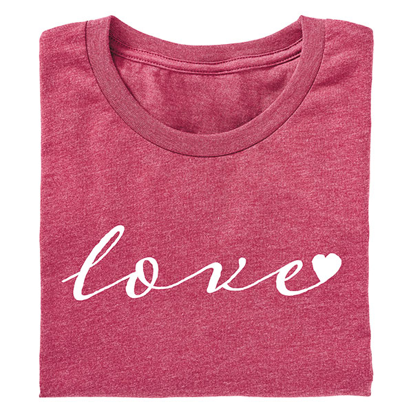 Product image for Script Love Tshirt 