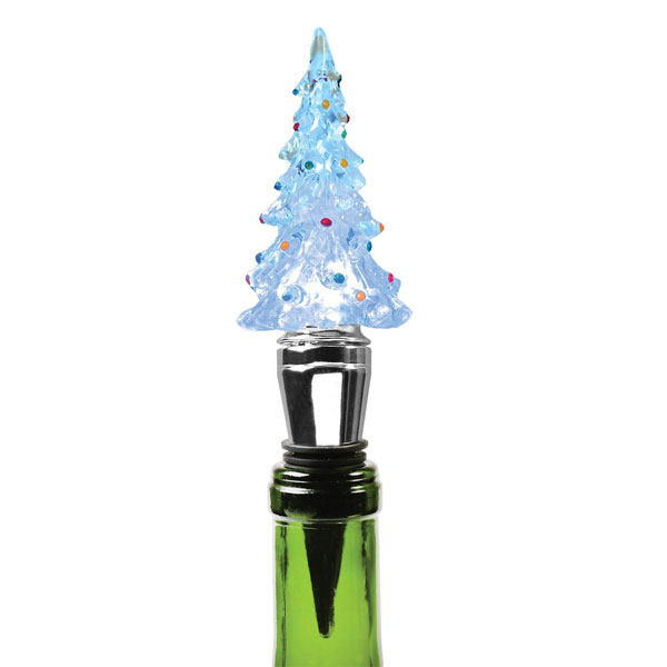 Color Changing Christmas Tree Wine Stopper