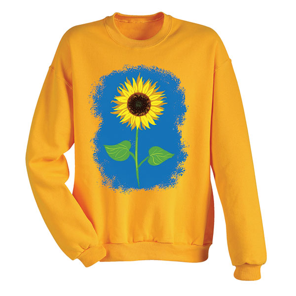 Product image for Sunflower on Yellow T-Shirt or Sweatshirt