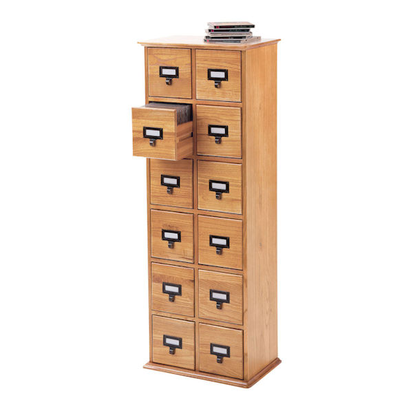 Product image for Library CD Storage Cabinet: 12-Drawer