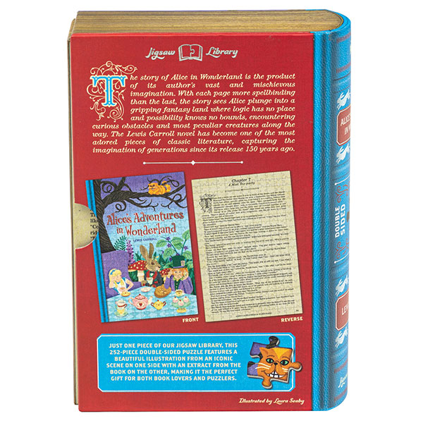 Literary Double-Sided Puzzles - Alice in Wonderland