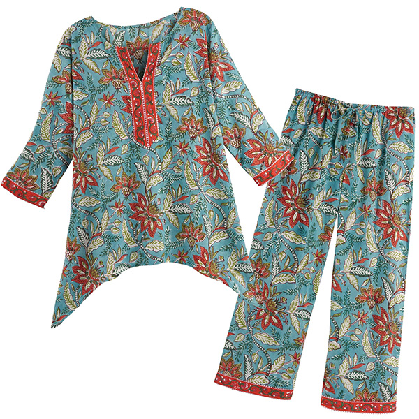 Product image for Teal and Orange PJs