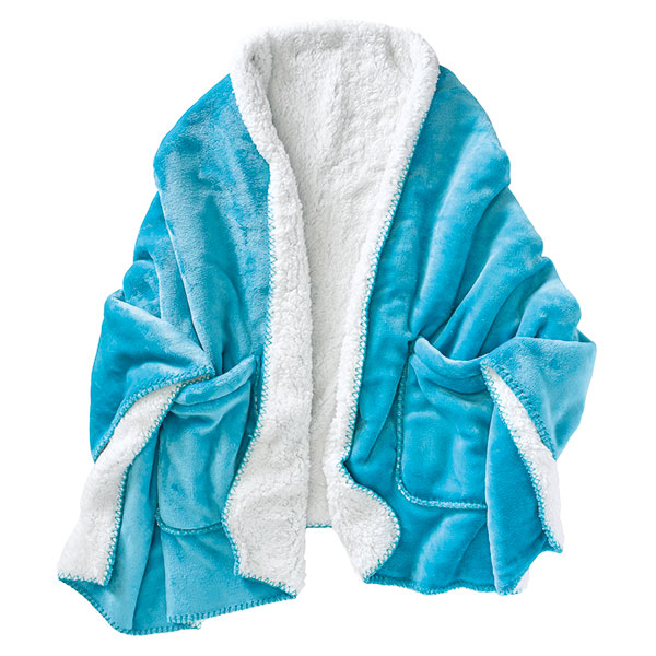 Product image for Wearable Fleece Throw - Teal