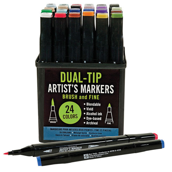 Dual-Tip Artist's Markers