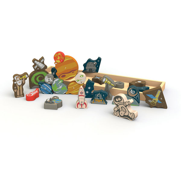Space A to Z Puzzle and Playset