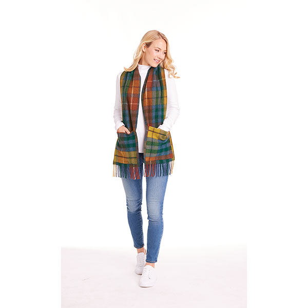 Product image for Scottish Tartan Plaid Wool Pocket Scarf - Nova Scotia