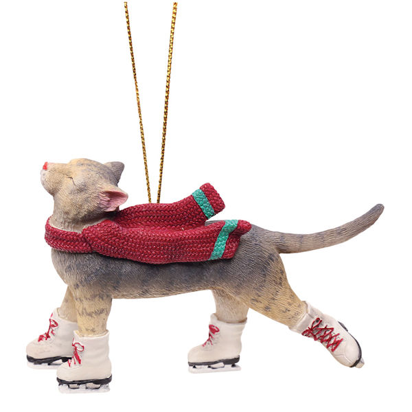 Skating Cat Ornament