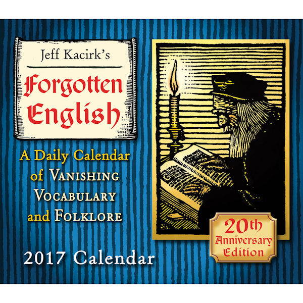 2017 Forgotten English Daily Calendar