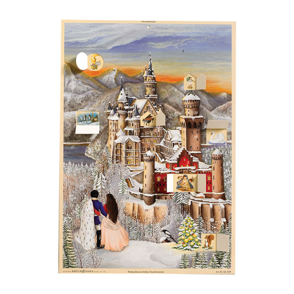Snowy Neuschwanstein Castle Advent Calendar