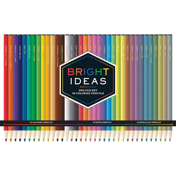 Bright Ideas Deluxe Colored Pencils Tin