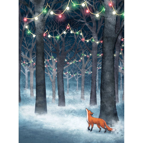 Lights in the Forest Holiday Cards