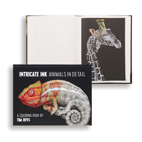 Intricate Ink: Animals in Detail: A Coloring Book by Tim Jeffs [Book]