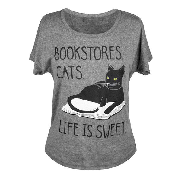 Bookstore Cats T-Shirt