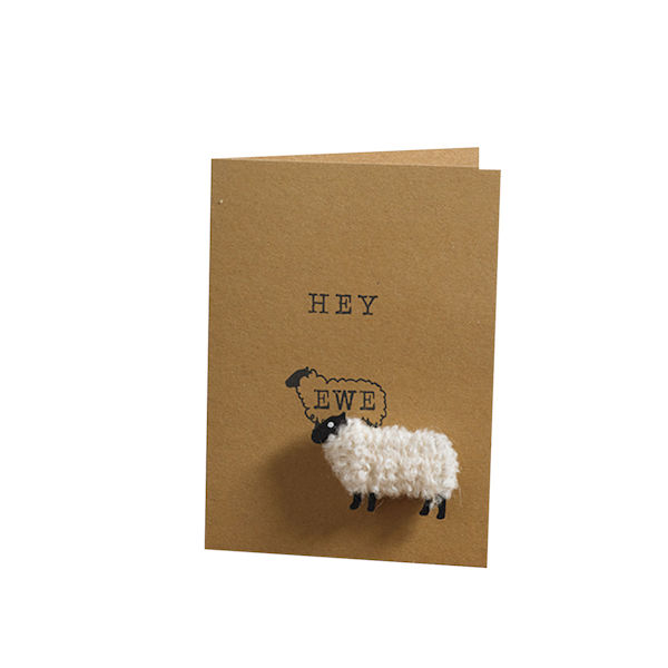 Woolly Ewe Magnet Cards: Hey Ewe