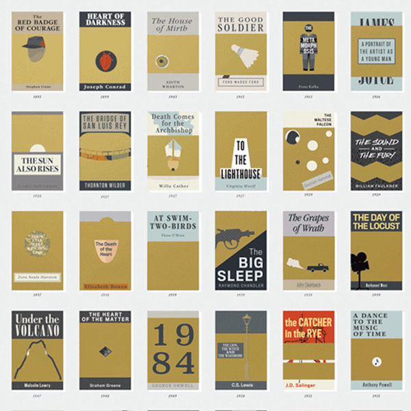 100 Essential Novels Scratch-Off Chart