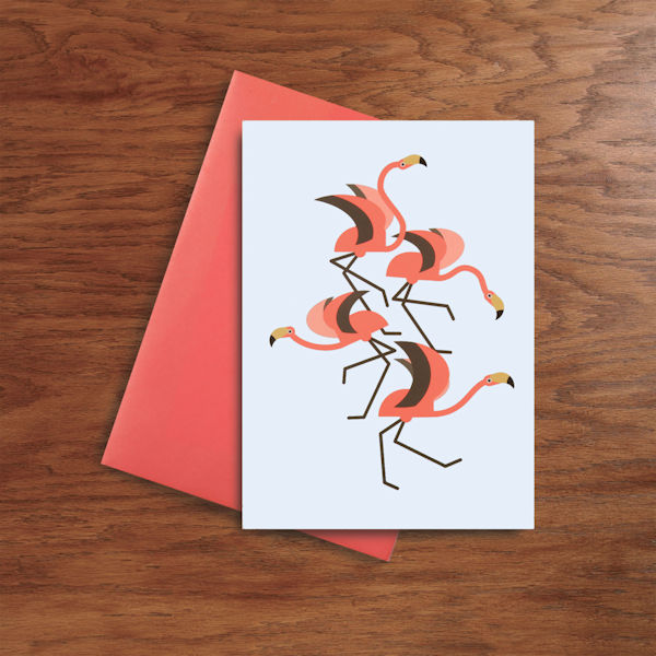 Flamingo Pop-Up Greeting Card