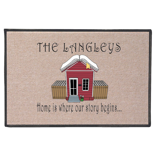 Home Is Where Our Story Begins Doormat
