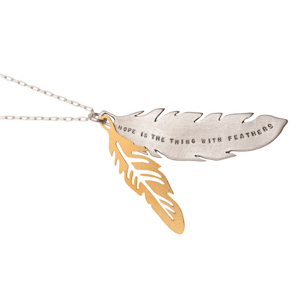 Hope is the Thing with Feathers Necklace