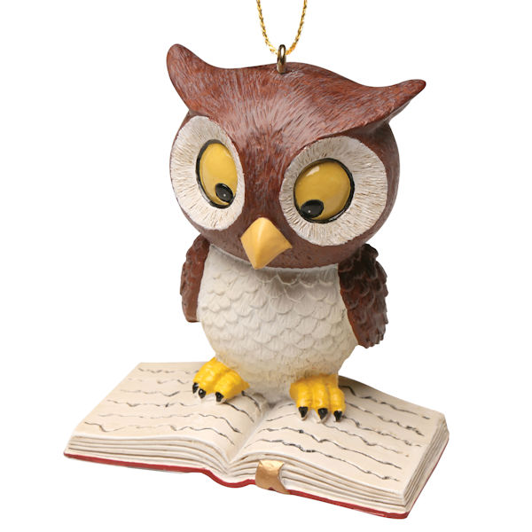 Reading Owl Ornament