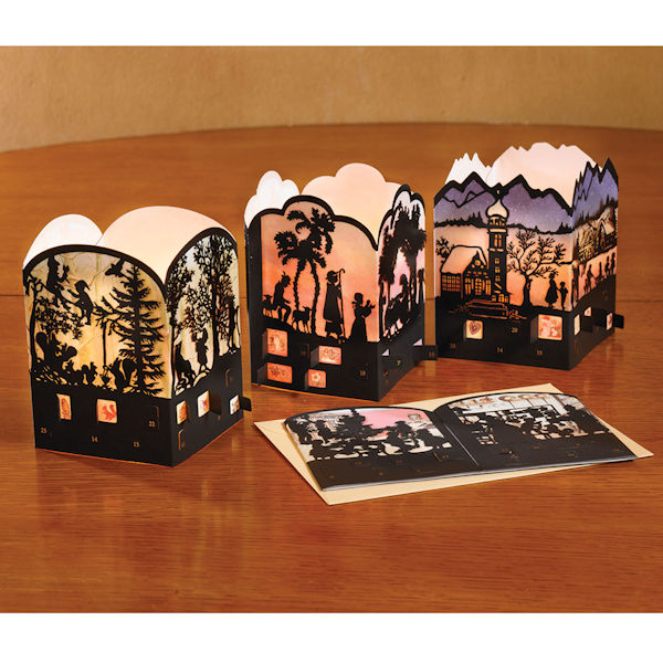 Silhouette Mini Advent Lantern Cards