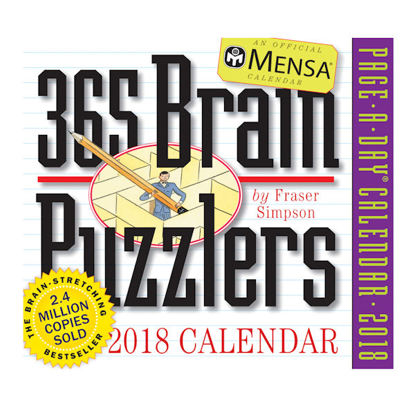 2018 365 Brain Puzzlers Page-a-Day Calendar