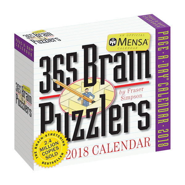 2018 365 Brain Puzzlers Page-a-Day Calendar