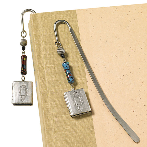 Book Locket Bookmark (Aqua)